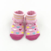 Load image into Gallery viewer, Excellent Quality Baby Girl Foot Socks Funny Happy Socks Newborn Rubber Anti Slip Socks