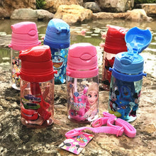 Load image into Gallery viewer, Eco-friendly Kids Drinking Cartoon Water Bottles BPA Free Tritan Straw Children Bottle Children Kettle Portable Sports Bottle