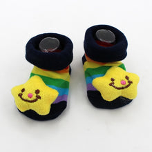 Load image into Gallery viewer, Excellent Quality Baby Girl Foot Socks Funny Happy Socks Newborn Rubber Anti Slip Socks