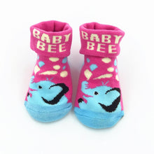 Load image into Gallery viewer, Excellent Quality Baby Girl Foot Socks Funny Happy Socks Newborn Rubber Anti Slip Socks
