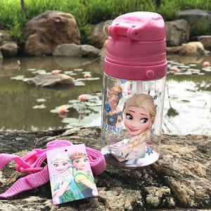 Eco-friendly Kids Drinking Cartoon Water Bottles BPA Free Tritan Straw Children Bottle Children Kettle Portable Sports Bottle