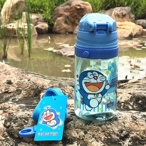 Eco-friendly Kids Drinking Cartoon Water Bottles BPA Free Tritan Straw Children Bottle Children Kettle Portable Sports Bottle