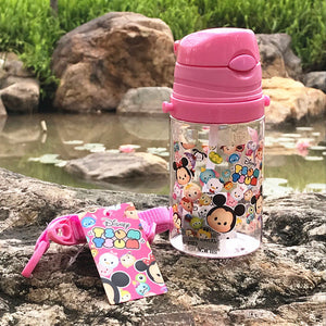 Eco-friendly Kids Drinking Cartoon Water Bottles BPA Free Tritan Straw Children Bottle Children Kettle Portable Sports Bottle