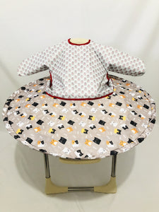 6 colors Restaurant and Home Baby Feeding Saucer High Chair Cover, Highchair Cover Germ Prevents Food and Toys Falling to Floor