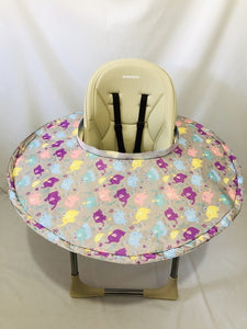 6 colors Restaurant and Home Baby Feeding Saucer High Chair Cover, Highchair Cover Germ Prevents Food and Toys Falling to Floor