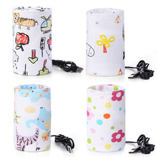 Load image into Gallery viewer, USB Charging Baby Bottle Heated Cover Newborn Baby Bottle Feeding Insulated Bag Portable Infant Milk Feeding Warmer Nursing Care
