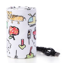 Load image into Gallery viewer, USB Charging Baby Bottle Heated Cover Newborn Baby Bottle Feeding Insulated Bag Portable Infant Milk Feeding Warmer Nursing Care

