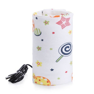 USB Charging Baby Bottle Heated Cover Newborn Baby Bottle Feeding Insulated Bag Portable Infant Milk Feeding Warmer Nursing Care