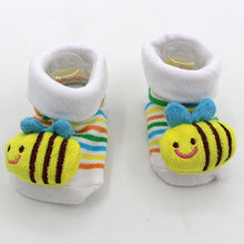 Load image into Gallery viewer, Excellent Quality Baby Girl Foot Socks Funny Happy Socks Newborn Rubber Anti Slip Socks
