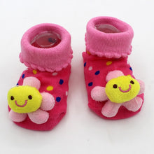 Load image into Gallery viewer, Excellent Quality Baby Girl Foot Socks Funny Happy Socks Newborn Rubber Anti Slip Socks
