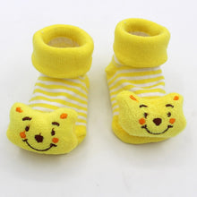 Load image into Gallery viewer, Excellent Quality Baby Girl Foot Socks Funny Happy Socks Newborn Rubber Anti Slip Socks
