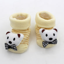 Load image into Gallery viewer, Excellent Quality Baby Girl Foot Socks Funny Happy Socks Newborn Rubber Anti Slip Socks

