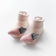 Load image into Gallery viewer, Excellent Quality Baby Girl Foot Socks Funny Happy Socks Newborn Rubber Anti Slip Socks
