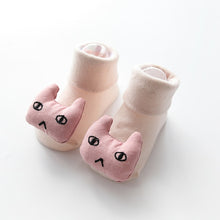 Load image into Gallery viewer, Excellent Quality Baby Girl Foot Socks Funny Happy Socks Newborn Rubber Anti Slip Socks
