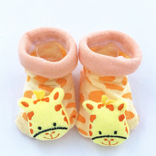 Load image into Gallery viewer, Excellent Quality Baby Girl Foot Socks Funny Happy Socks Newborn Rubber Anti Slip Socks
