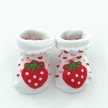 Load image into Gallery viewer, Excellent Quality Baby Girl Foot Socks Funny Happy Socks Newborn Rubber Anti Slip Socks
